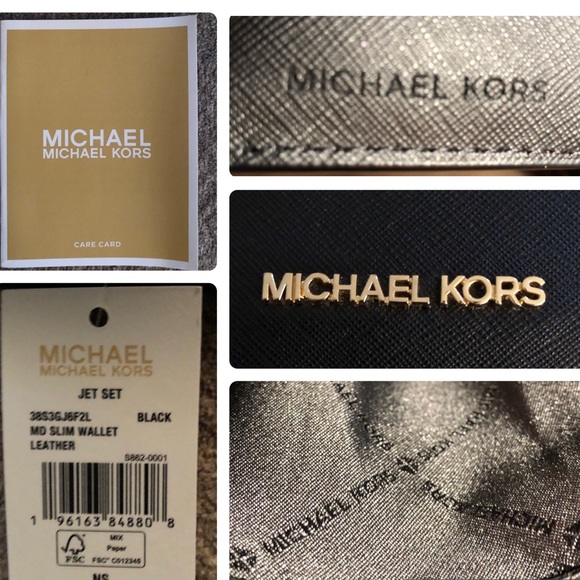 Michael Kors Jet Set black leather bifold wallet - Picture 10 of 10